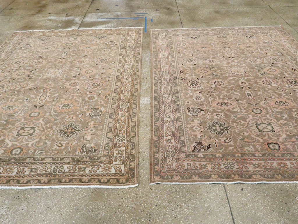 Vintage Persian Malayer Accent Rug (Pair: 1 of 2), No.27898 - Gsblank