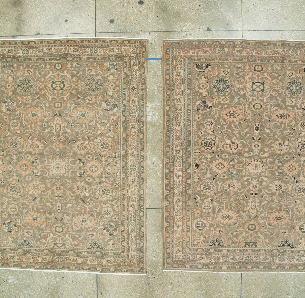 Vintage Persian Malayer Accent Rug (Pair: 1 of 2), No.27898 - Gsblank