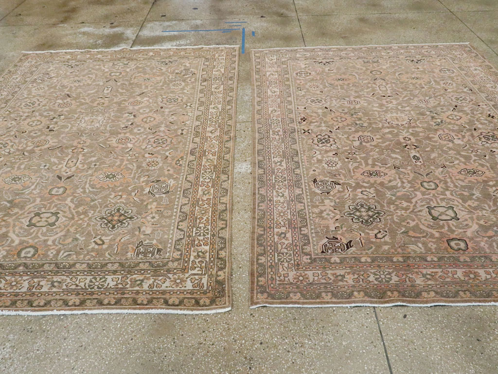 Vintage Persian Malayer Accent Rug (Pair: 2 of 2), No.27899 - Gsblank