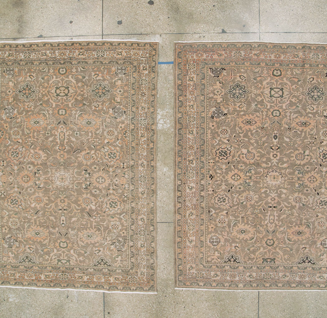 Vintage Persian Malayer Accent Rug (Pair: 2 of 2), No.27899 - Gsblank