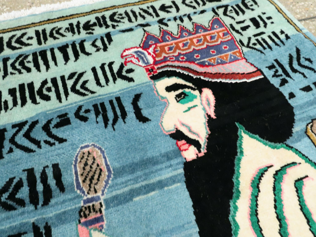 Persian Tabriz Pictorial Rug, No.27918 - Gsblank