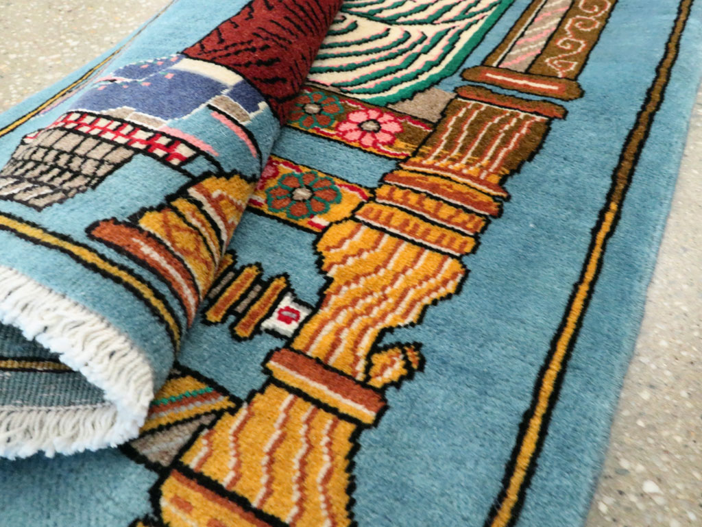 Persian Tabriz Pictorial Rug, No.27918 - Gsblank