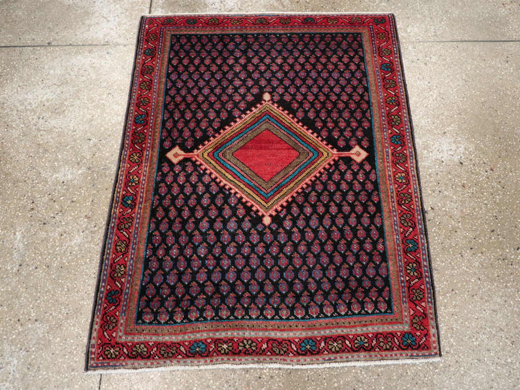 Vintage Persian Mahal Rug, No.27919 - Gsblank
