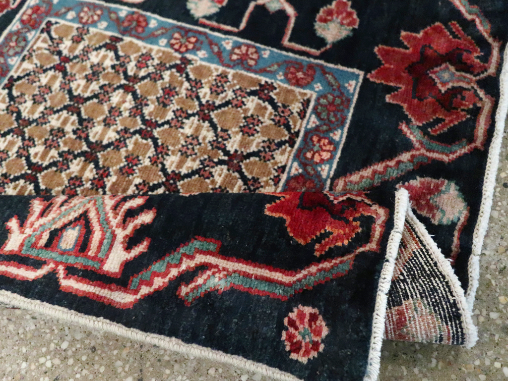Vintage Persian Serab Square Throw Rug, No.27928 - Gsblank