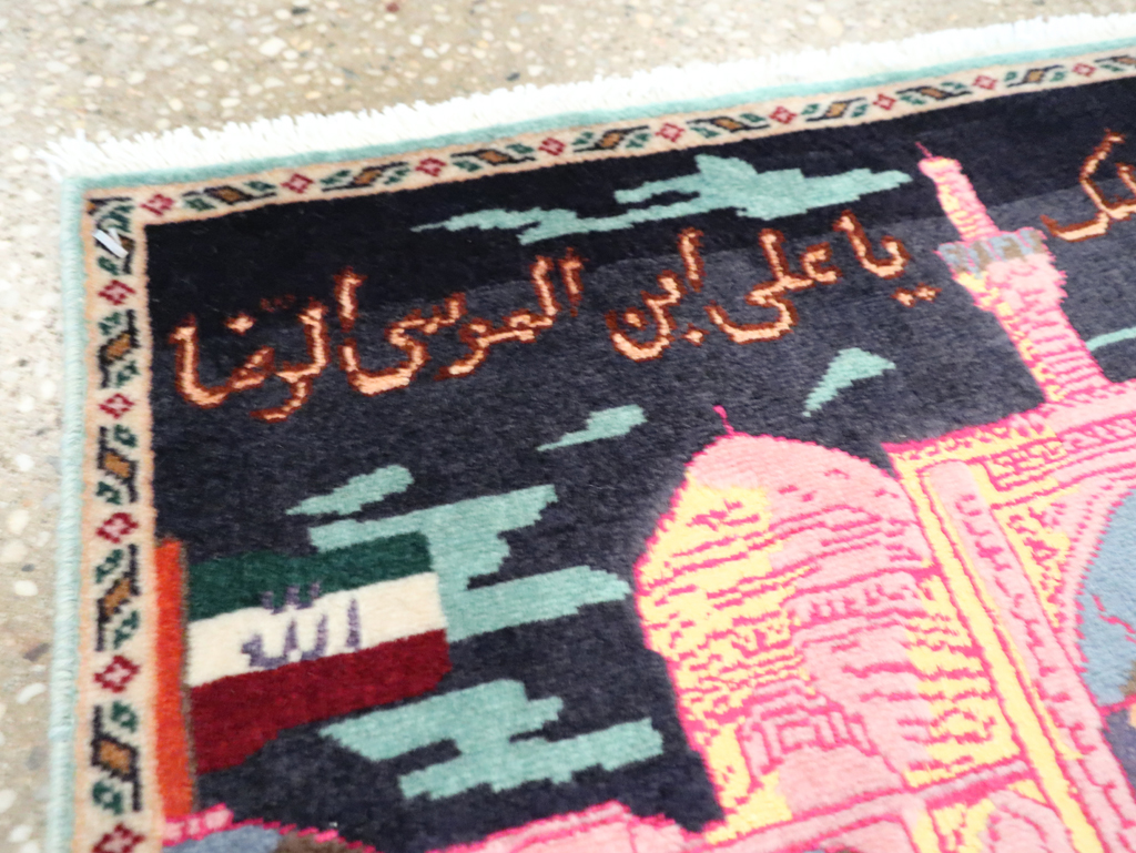 Vintage Persian Tabriz Pictorial Rug (Pair: 1 of 2), No.27929 - Gsblank