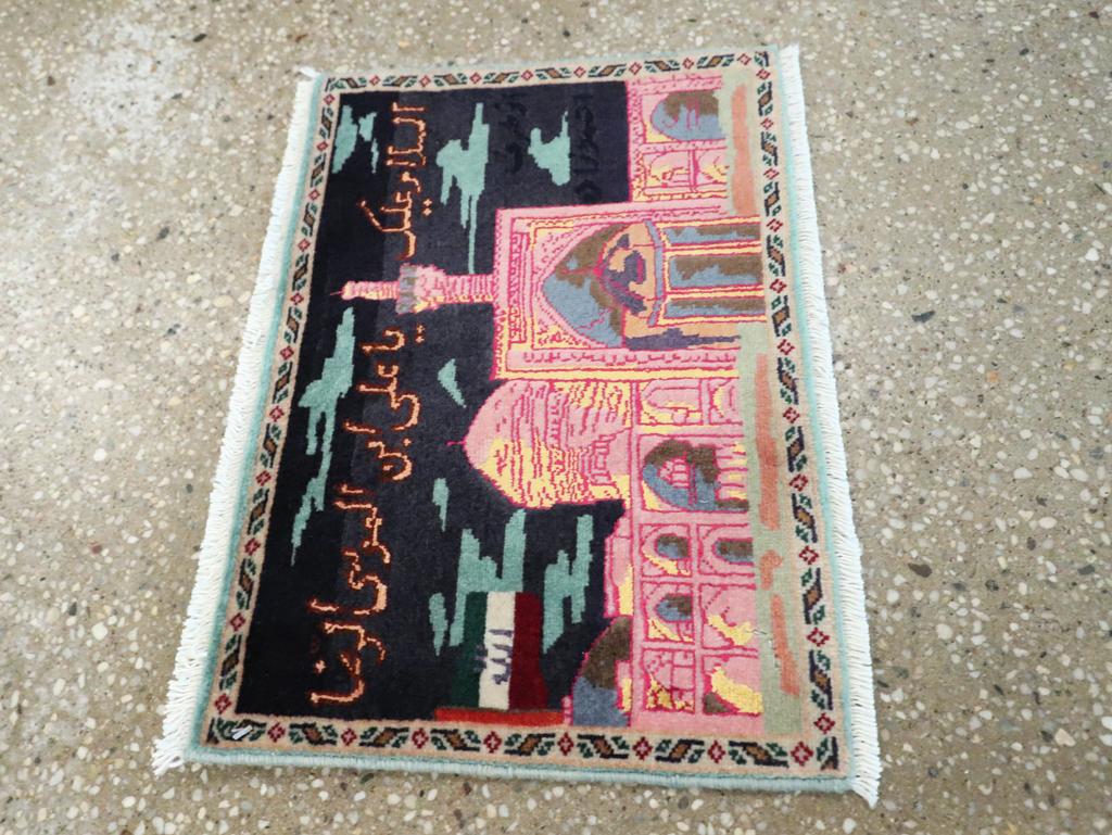 Vintage Persian Tabriz Pictorial Rug (Pair: 1 of 2), No.27929 - Gsblank