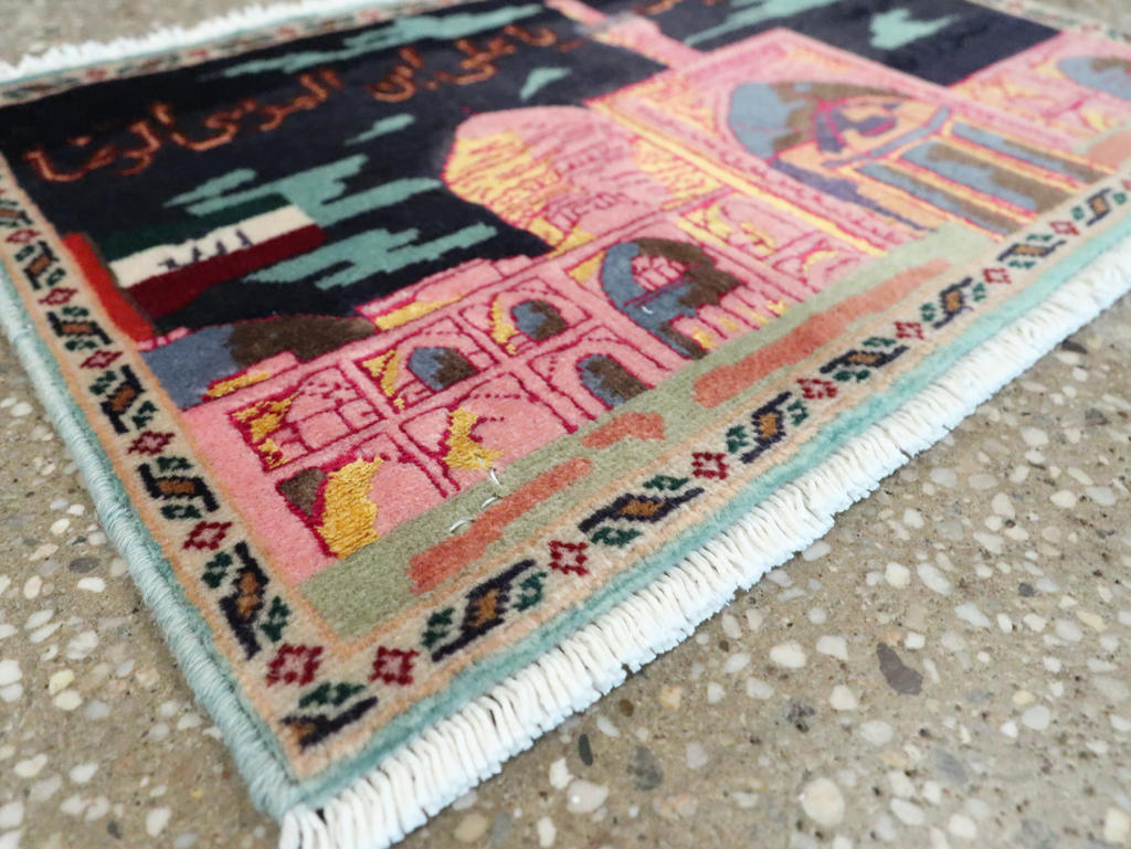 Vintage Persian Tabriz Pictorial Rug (Pair: 1 of 2), No.27929 - Gsblank