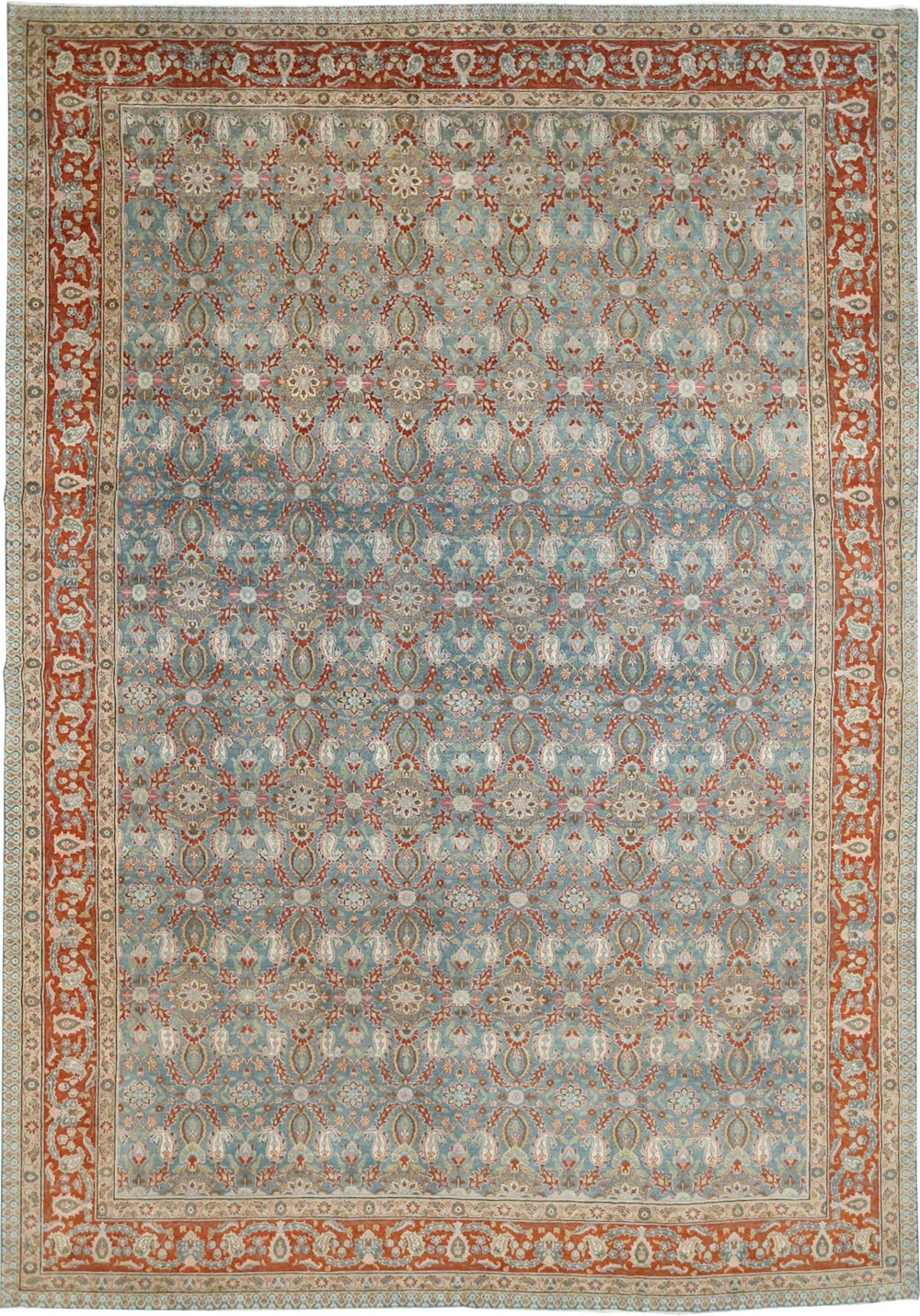 Antique Persian Tabriz Carpet, No.27930 - Gsblank