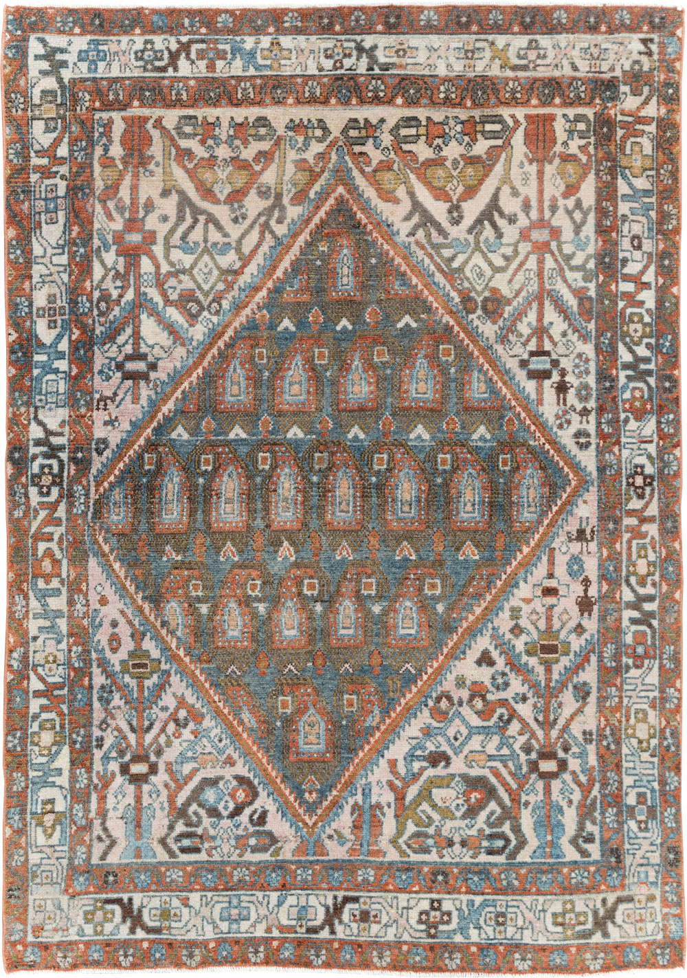 Vintage Persian Malayer Rug, No.27934 - Gsblank
