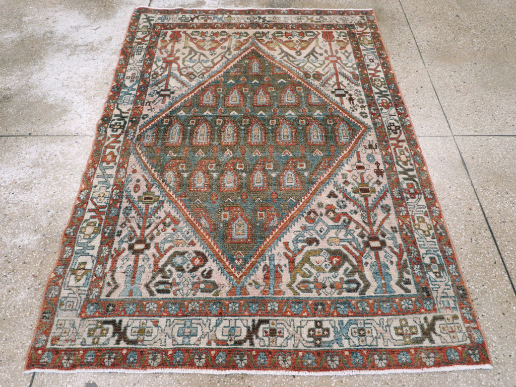Vintage Persian Malayer Rug, No.27934 - Gsblank