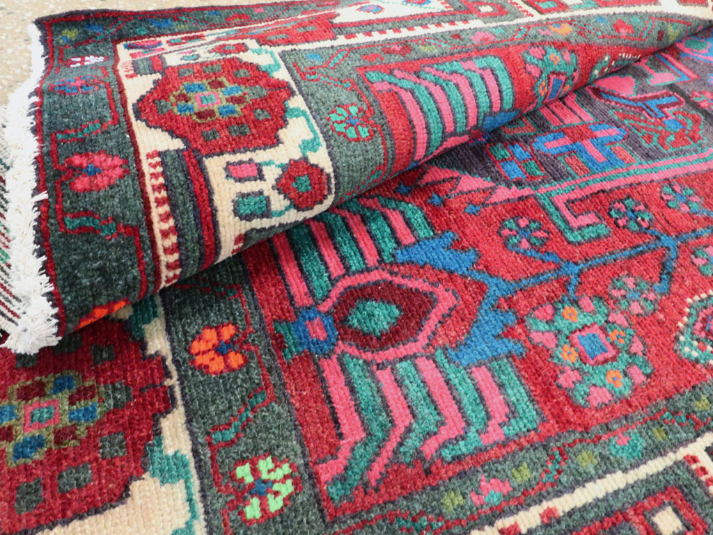 Vintage Persian Hamadan Accent Rug, No.27937 - Gsblank