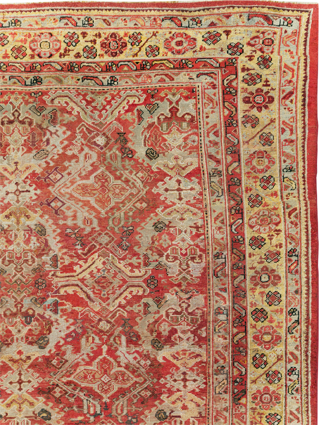 Antique Turkish Oushak Large Room Size Carpet, No.27944 - Gsblank