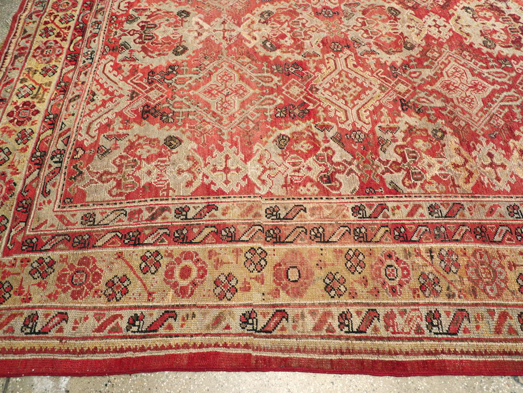 Antique Turkish Oushak Large Room Size Carpet, No.27944 - Gsblank