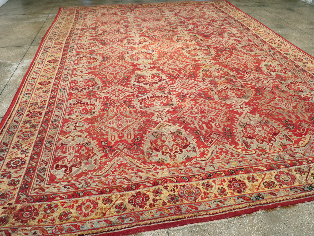 Antique Turkish Oushak Large Room Size Carpet, No.27944 - Gsblank