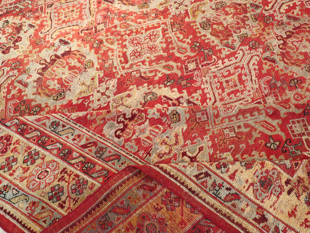 Antique Turkish Oushak Large Room Size Carpet, No.27944 - Gsblank