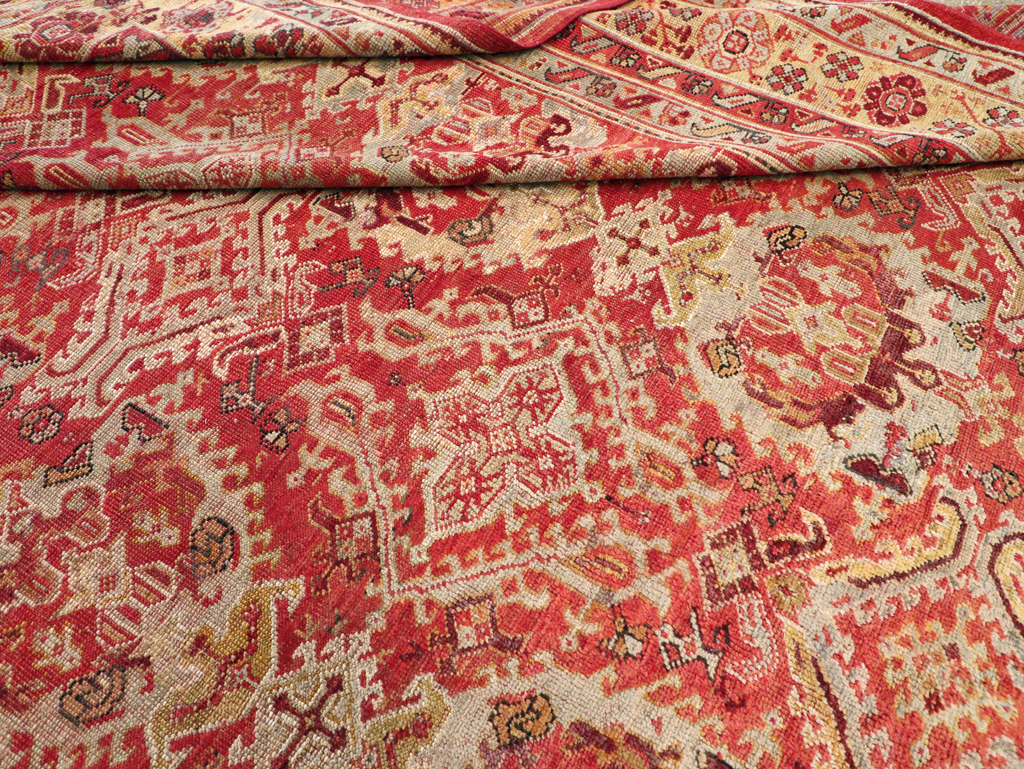 Antique Turkish Oushak Large Room Size Carpet, No.27944 - Gsblank