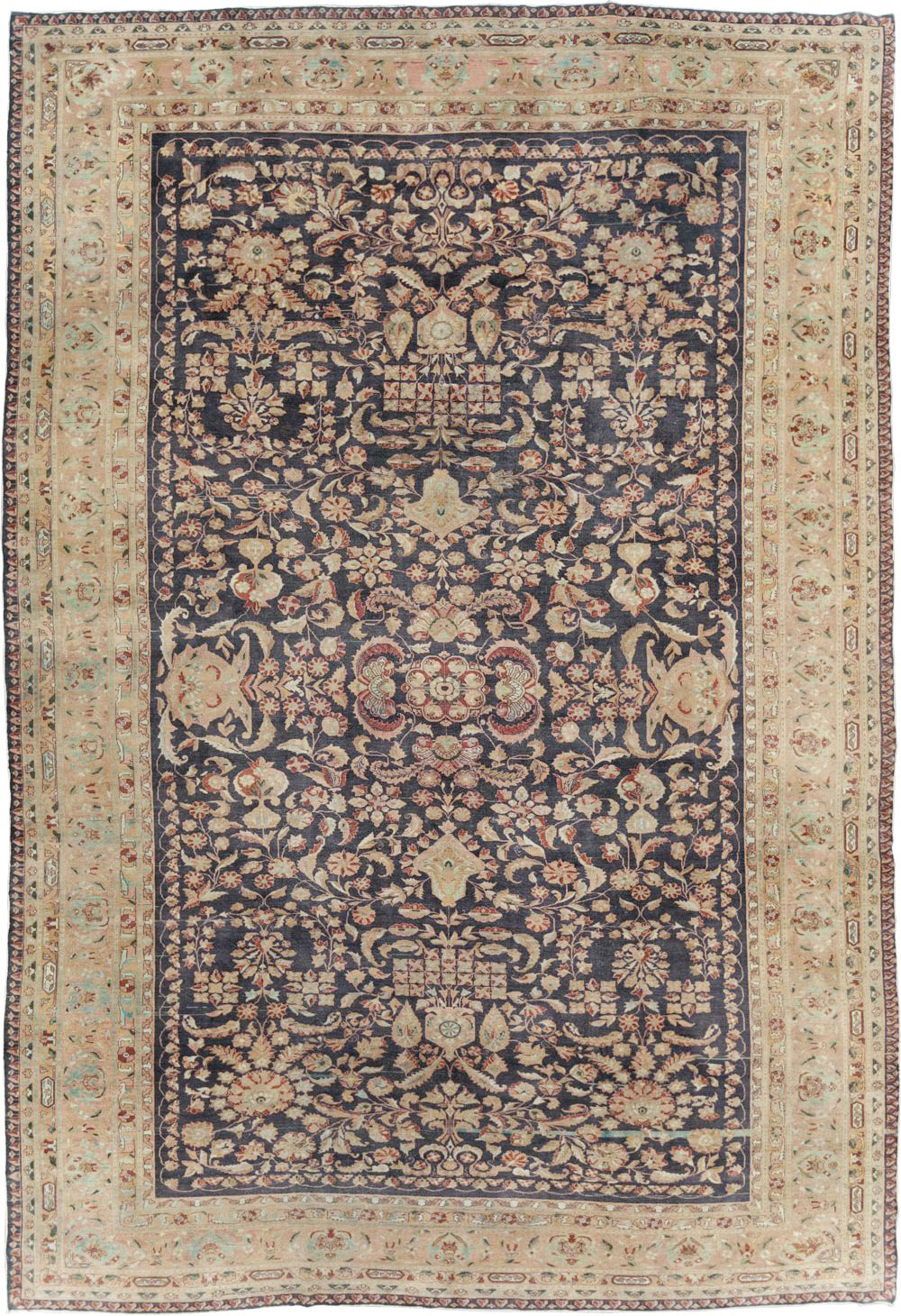 Vintage Persian Sarouk Carpet, No.27951 - Gsblank