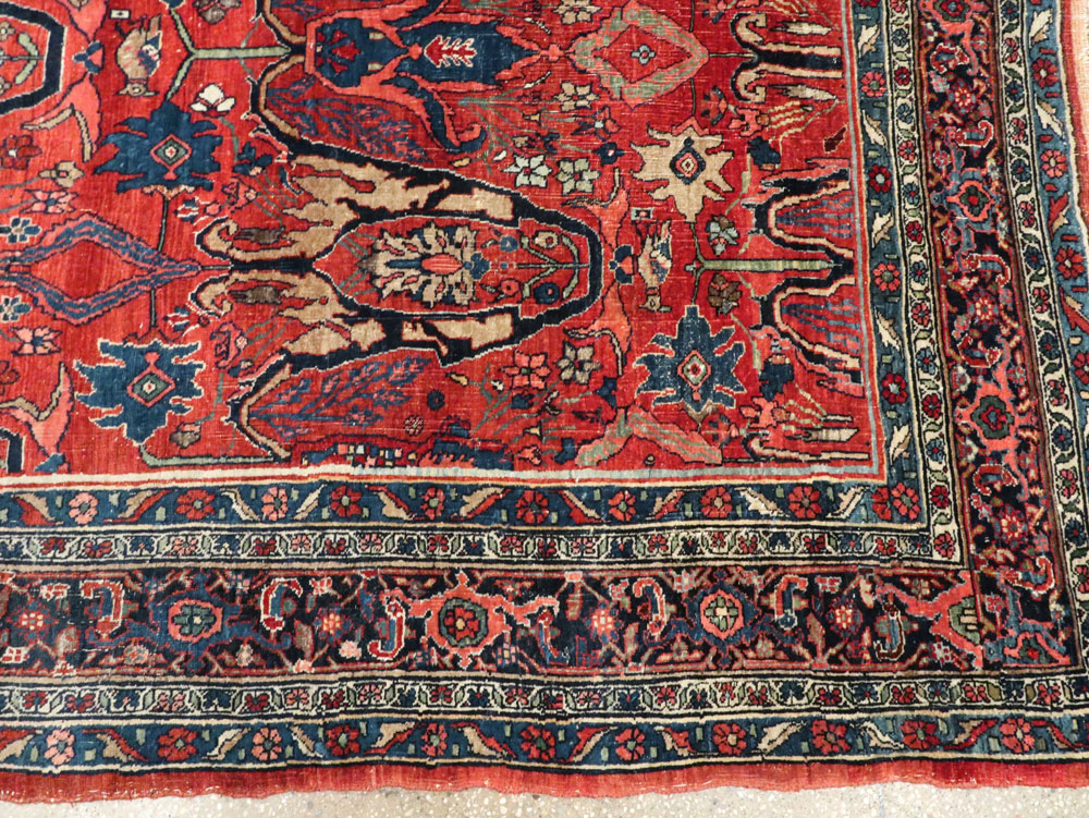 Antique Persian Bidjar Carpet, No.27965 - Gsblank