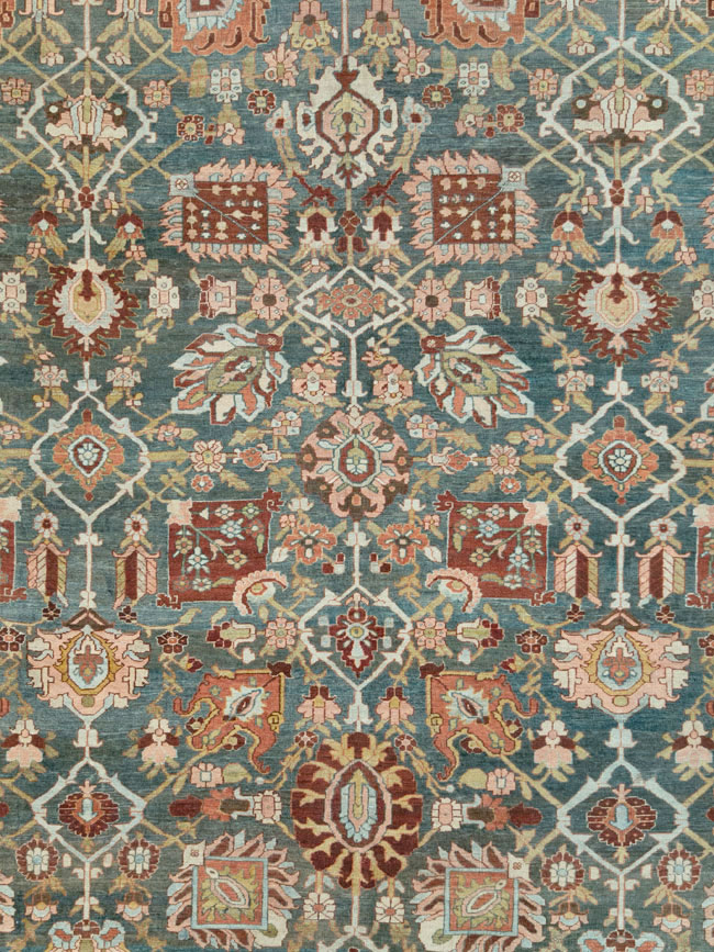 Antique Persian Bidjar Oversize Carpet, No.27966 - Gsblank