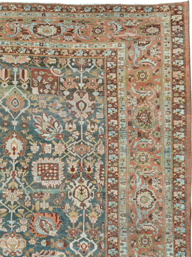 Antique Persian Bidjar Oversize Carpet, No.27966 - Gsblank