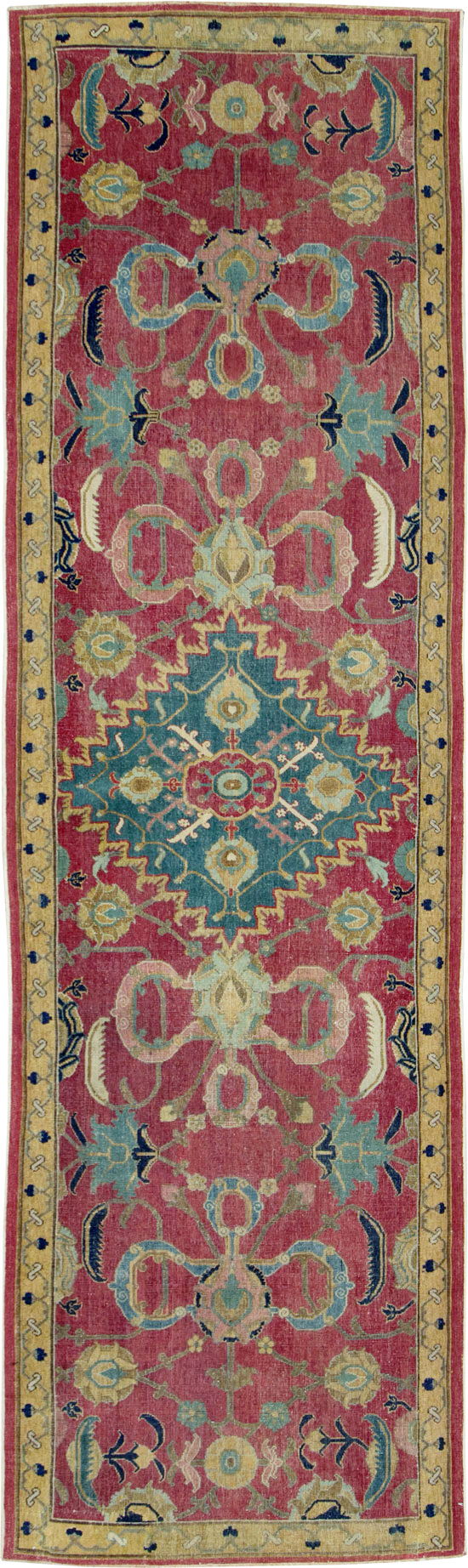 Antique Persian Isfahan Runner, No.27969 - Gsblank