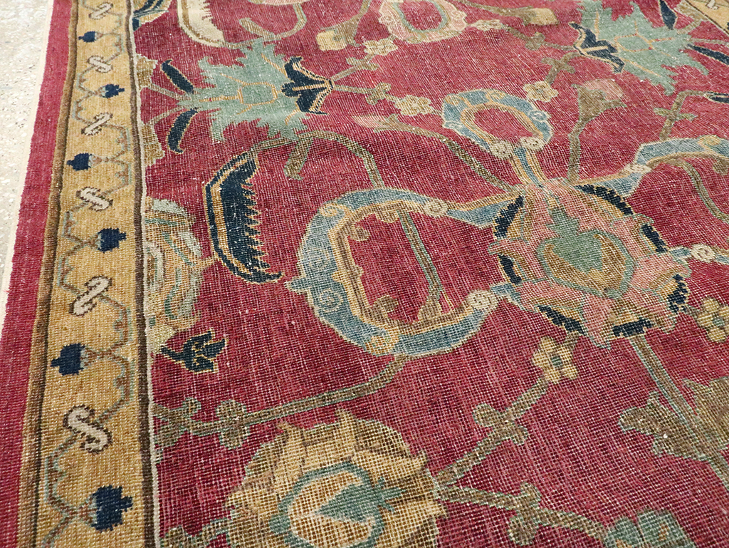 Antique Persian Isfahan Runner, No.27969 - Gsblank