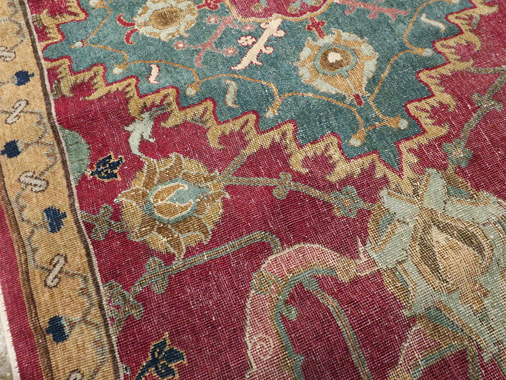 Antique Persian Isfahan Runner, No.27969 - Gsblank