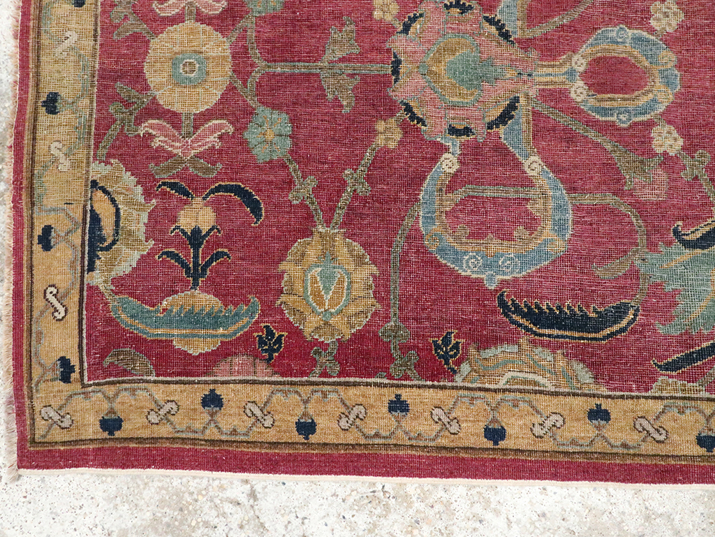 Antique Persian Isfahan Runner, No.27969 - Gsblank