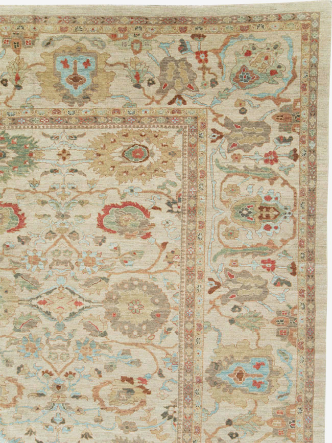 Modern Persian Sultanabad Oversize Square Carpet, No.27972 - Gsblank