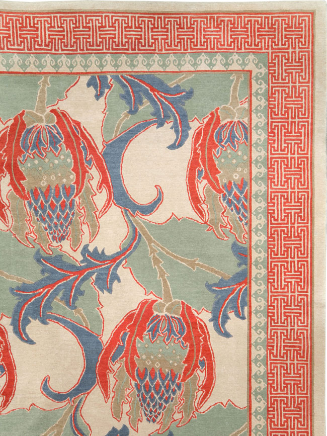 Modern Tibetan Room Size Carpet, No.27975 - Gsblank