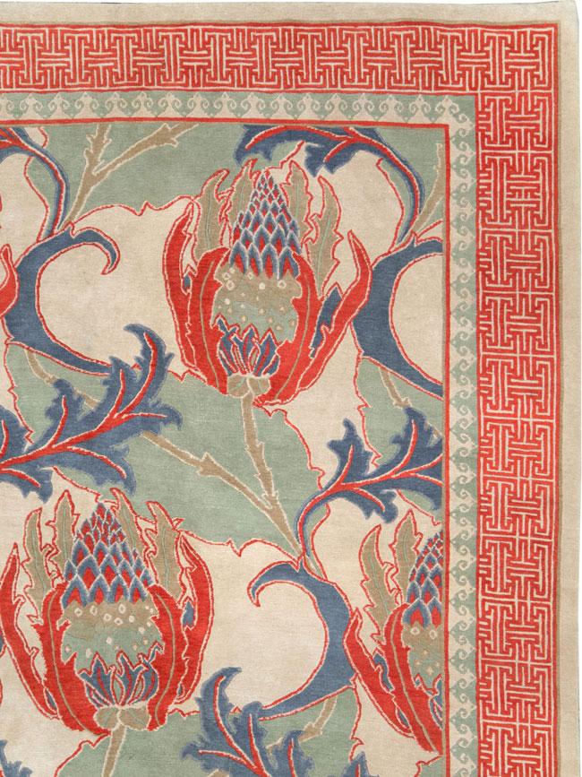 Modern Tibetan Room Size Carpet, No.27975 - Gsblank