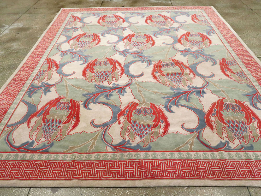 Modern Tibetan Room Size Carpet, No.27975 - Gsblank