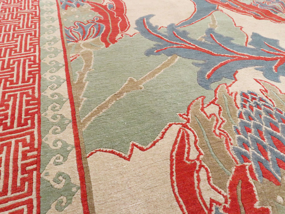 Modern Tibetan Room Size Carpet, No.27975 - Gsblank