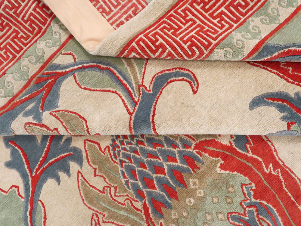 Modern Tibetan Room Size Carpet, No.27975 - Gsblank