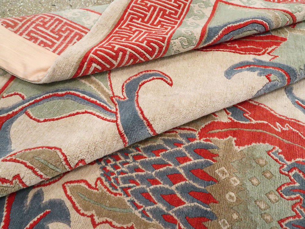 Modern Tibetan Room Size Carpet, No.27975 - Gsblank