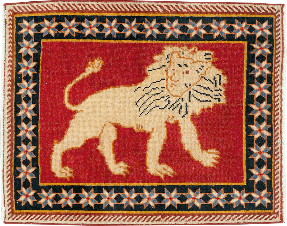 Vintage Persian Tabriz Pictorial Rug (Pair: 1 of 6), No.27987 - Gsblank