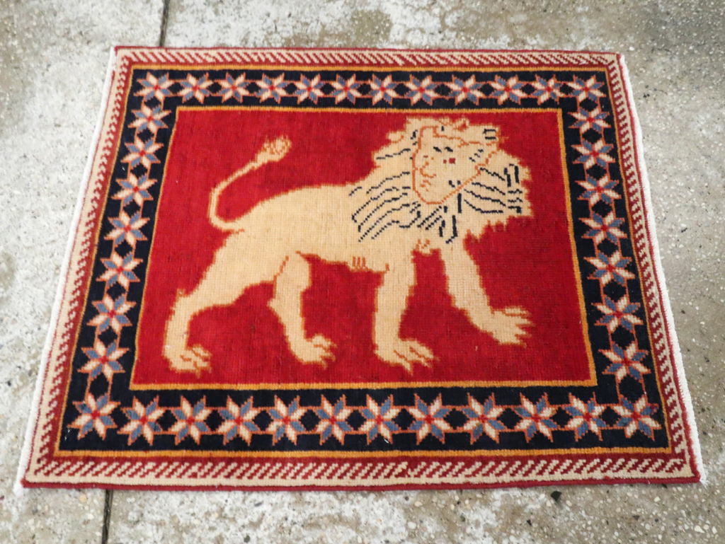 Vintage Persian Tabriz Pictorial Rug (Pair: 1 of 6), No.27987 - Gsblank