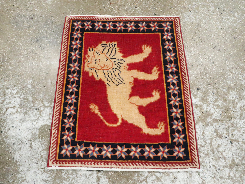 Vintage Persian Tabriz Pictorial Rug (Pair: 1 of 6), No.27987 - Gsblank