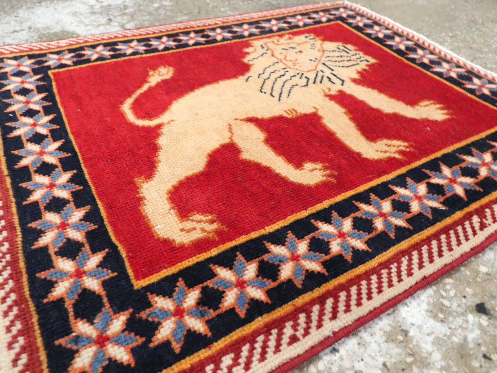 Vintage Persian Tabriz Pictorial Rug (Pair: 1 of 6), No.27987 - Gsblank