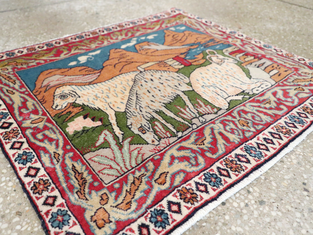 Vintage Persian Sarouk Rug, No.27988 - Gsblank