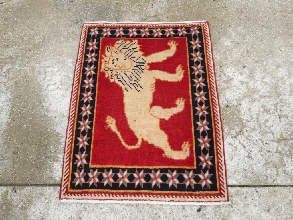 Vintage Persian Tabriz Pictorial Rug (Pair: 2 of 6), No.27989 - Gsblank
