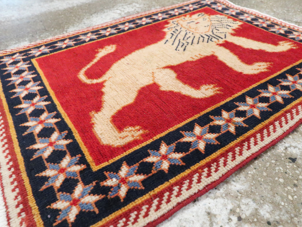 Vintage Persian Tabriz Pictorial Rug (Pair: 2 of 6), No.27989 - Gsblank