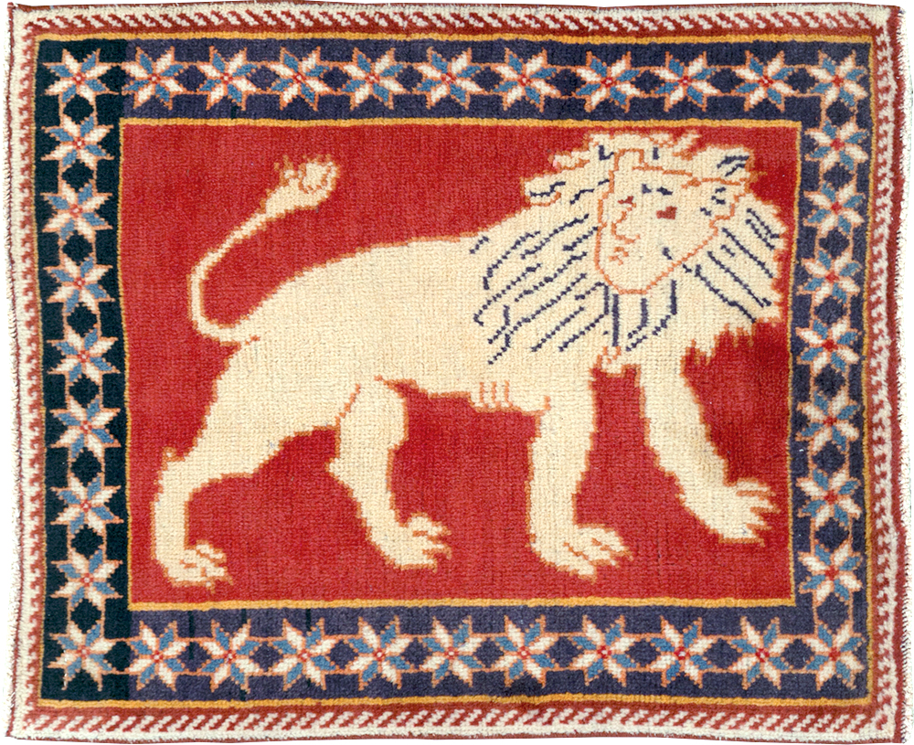 Vintage Persian Tabriz Pictorial Rug (Pair: 3 of 6), No.27990 - Gsblank