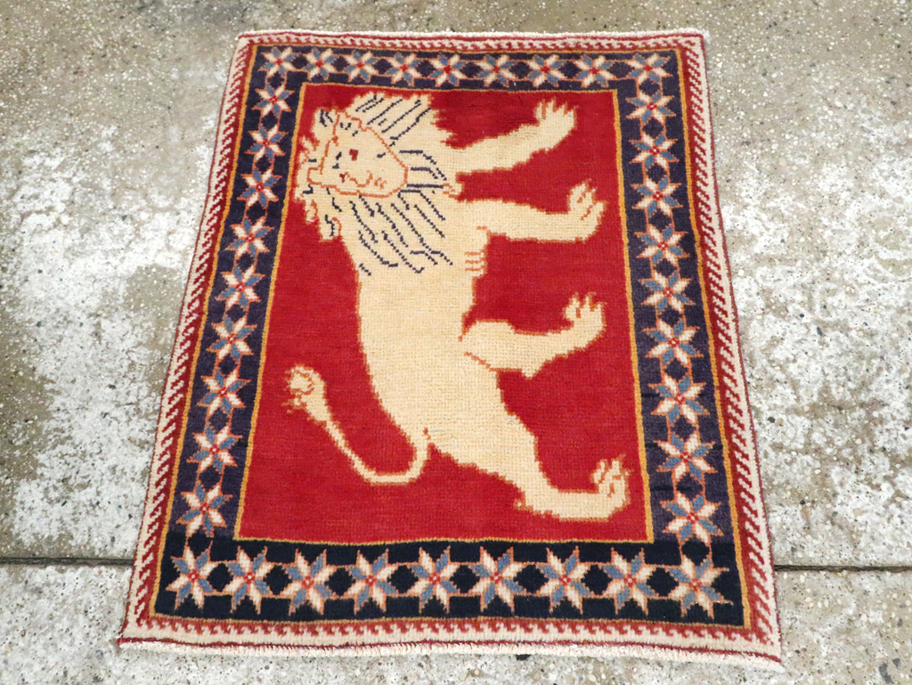 Vintage Persian Tabriz Pictorial Rug (Pair: 3 of 6), No.27990 - Gsblank