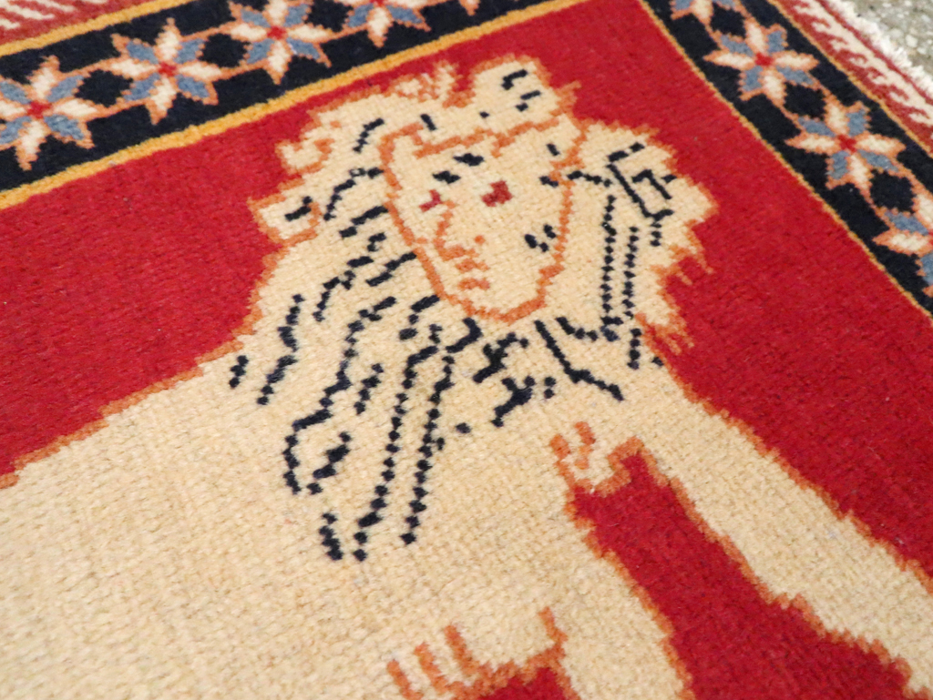 Vintage Persian Tabriz Pictorial Rug (Pair: 4 of 6), No.27991 - Gsblank