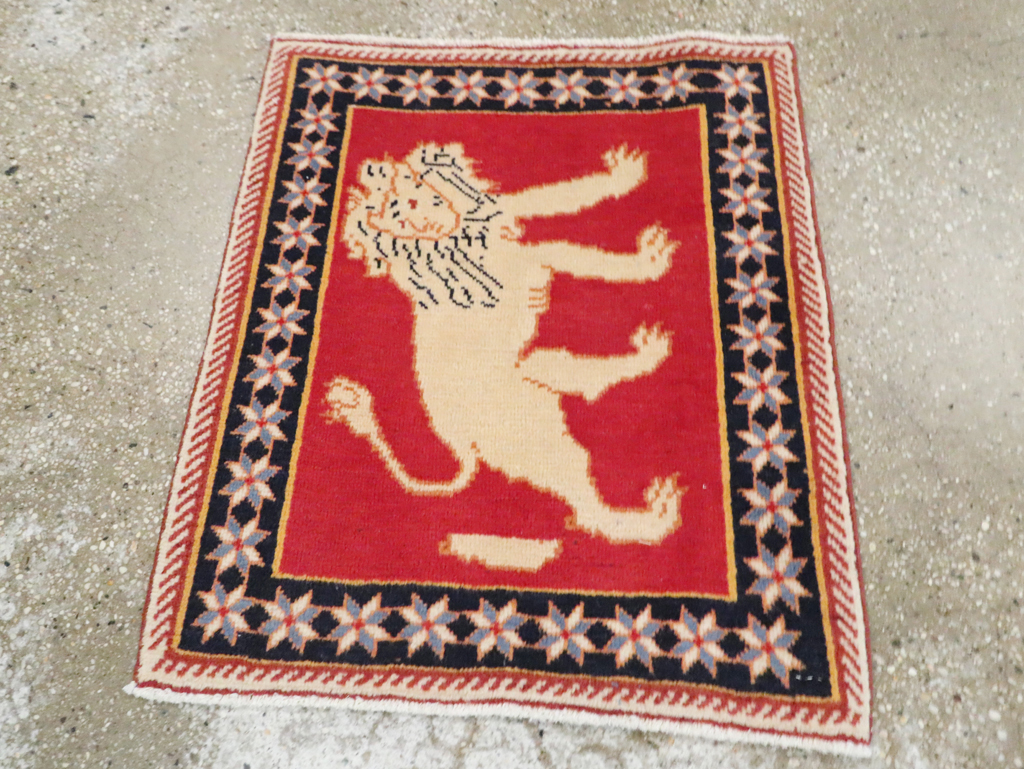 Vintage Persian Tabriz Pictorial Rug (Pair: 4 of 6), No.27991 - Gsblank