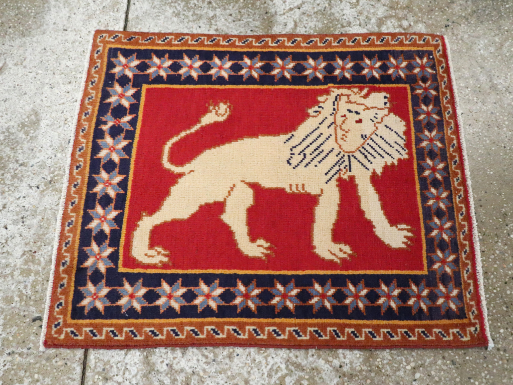 Vintage Persian Tabriz Pictorial Rug (Pair: 5 of 6), No.27992 - Gsblank