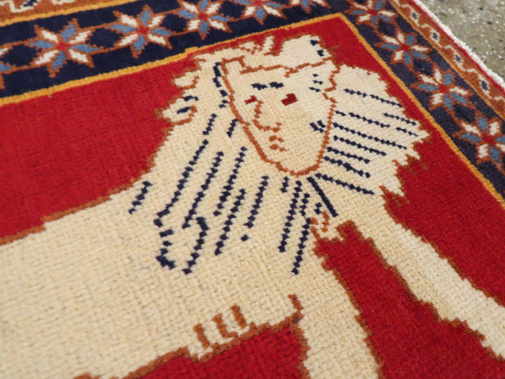 Vintage Persian Tabriz Pictorial Rug (Pair: 5 of 6), No.27992 - Gsblank