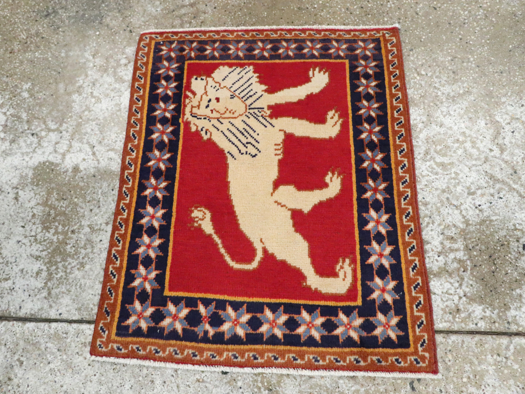 Vintage Persian Tabriz Pictorial Rug (Pair: 5 of 6), No.27992 - Gsblank