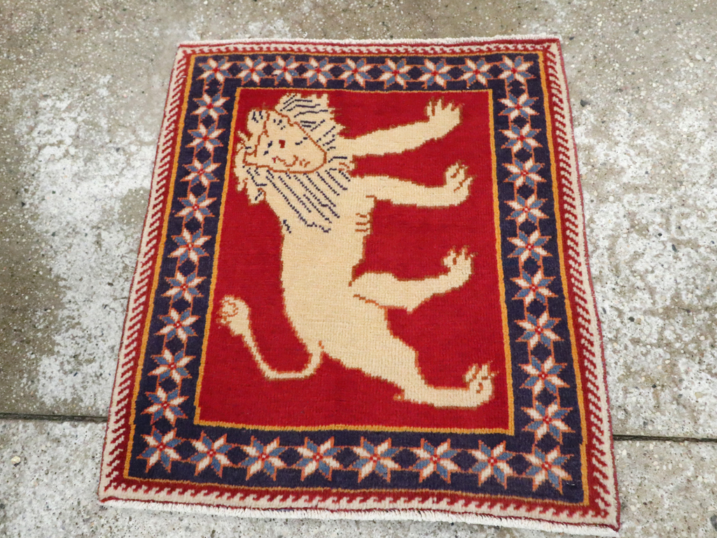 Vintage Persian Tabriz Pictorial Rug (Pair: 6 of 6), No.27993 - Gsblank